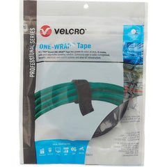 Velcro Brand - Cable Ties; Cable Tie Type: Reusable Cable Tie ; Material: Hook and Loop ; Color: Black ; Overall Length (Feet): 15 ; Overall Length (Decimal Inch): 180.00000 ; Maximum Bundle Diameter (Inch): 0.75 - Exact Tooling