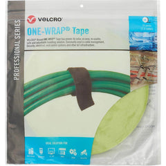 Velcro Brand - Cable Ties; Cable Tie Type: Reusable Cable Tie ; Material: Hook and Loop ; Color: OM5 Green ; Overall Length (Feet): 75 ; Overall Length (Decimal Inch): 300.00000 ; Maximum Bundle Diameter (Inch): 0.5 - Exact Tooling