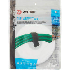 Velcro Brand - Cable Ties; Cable Tie Type: Reusable Cable Tie ; Material: Hook and Loop ; Color: White ; Overall Length (Feet): 15 ; Overall Length (Decimal Inch): 180.00000 ; Maximum Bundle Diameter (Inch): 0.5 - Exact Tooling
