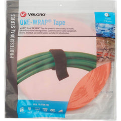 Velcro Brand - Cable Ties; Cable Tie Type: Reusable Cable Tie ; Material: Hook and Loop ; Color: Orange ; Overall Length (Feet): 75 ; Overall Length (Decimal Inch): 300.00000 ; Maximum Bundle Diameter (Inch): 0.75 - Exact Tooling
