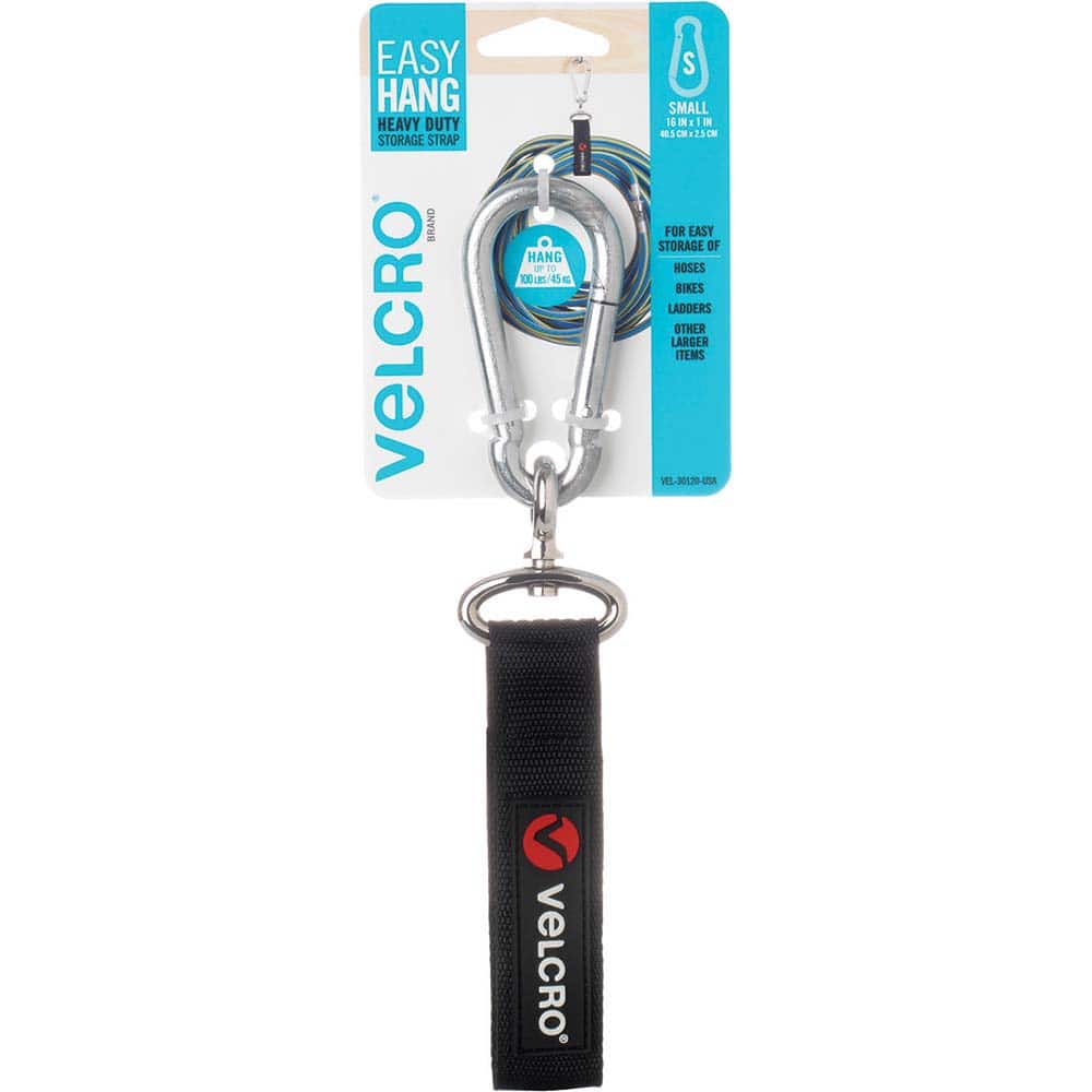 Velcro Brand - Tool Holding Accessories; Type: Reclosable ; Connection Type: Hook & Loop ; Extended Length (Inch): 16.0000 ; Color: Black ; Maximum Diameter (Decimal Inch): 1.0000 ; Tool Type: Strap Kit - Exact Tooling