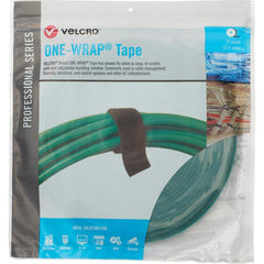 Velcro Brand - Cable Ties; Cable Tie Type: Reusable Cable Tie ; Material: Hook and Loop ; Color: Green ; Overall Length (Feet): 75 ; Overall Length (Decimal Inch): 300.00000 ; Maximum Bundle Diameter (Inch): 0.5 - Exact Tooling