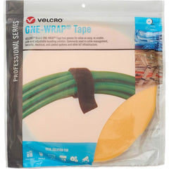 Velcro Brand - Cable Ties; Cable Tie Type: Reusable Cable Tie ; Material: Hook and Loop ; Color: Yellow ; Overall Length (Feet): 75 ; Overall Length (Decimal Inch): 300.00000 ; Maximum Bundle Diameter (Inch): 1 - Exact Tooling