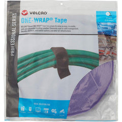 Velcro Brand - Cable Ties; Cable Tie Type: Reusable Cable Tie ; Material: Hook and Loop ; Color: Purple ; Overall Length (Feet): 75 ; Overall Length (Decimal Inch): 300.00000 ; Maximum Bundle Diameter (Inch): 1 - Exact Tooling