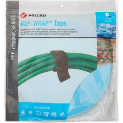 Velcro Brand - Cable Ties; Cable Tie Type: Reusable Cable Tie ; Material: Hook and Loop ; Color: Fiber Optic Teal ; Overall Length (Feet): 75 ; Overall Length (Decimal Inch): 300.00000 ; Maximum Bundle Diameter (Inch): 0.75 - Exact Tooling