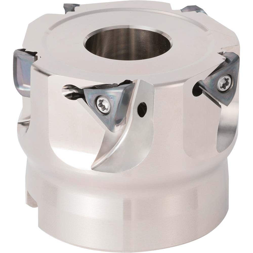 Kyocera - Indexable Square-Shoulder Face Mills; Cutting Diameter (Inch): 1.5000 ; Cutting Diameter (Decimal Inch): 1.5000 ; Arbor Hole Diameter (Inch): 0.75 ; Lead Angle: 90 ; Overall Height (mm): 40.00000 ; Insert Compatibility: TOMT06? - Exact Tooling