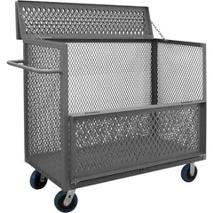 Durham - 3,600 Lb Capacity 1-Shelf 3-Sided Mesh Truck - Exact Tooling