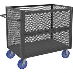Durham - 3,600 Lb Capacity 1-Shelf 3-Sided Mesh Truck - Exact Tooling