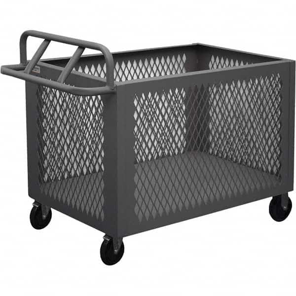 Durham - 1,400 Lb Capacity 1-Shelf 4-Sided Mesh Box Truck - Exact Tooling