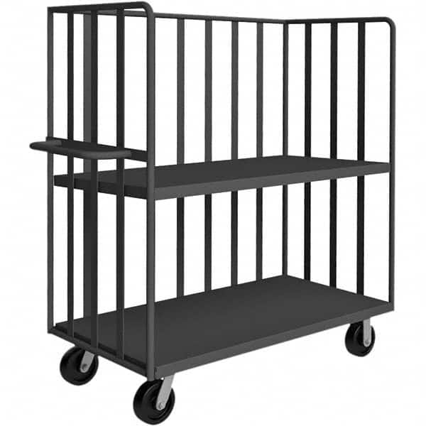 Durham - 3,000 Lb Capacity 2-Shelf Open Portable Truck - Exact Tooling