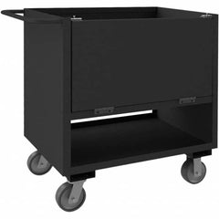 Durham - 2,000 Lb Capacity 2-Shelf 4-Sided Solid Box Truck - Exact Tooling