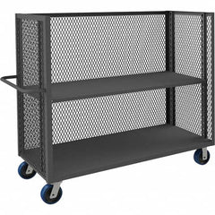 Durham - 3,600 Lb Capacity 1-Shelf 3-Sided Mesh Truck - Exact Tooling