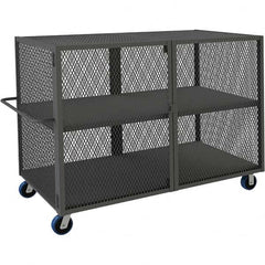 Durham - 2,000 Lb Capacity 2-Shelf Security Mesh Truck - Exact Tooling