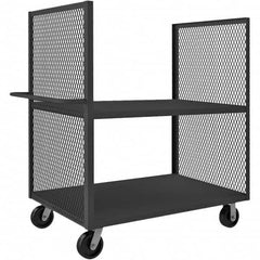 Durham - 2,000 Lb Capacity 2-Shelf 2-Sided Mesh Truck - Exact Tooling