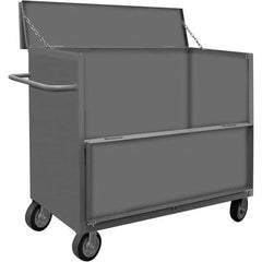 Durham - 2,000 Lb Capacity 1-Shelf 3-Sided Solid Truck - Exact Tooling