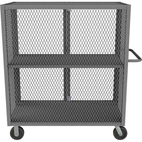 Durham - 2,000 Lb Capacity 1-Shelf Security Mesh Truck - Exact Tooling