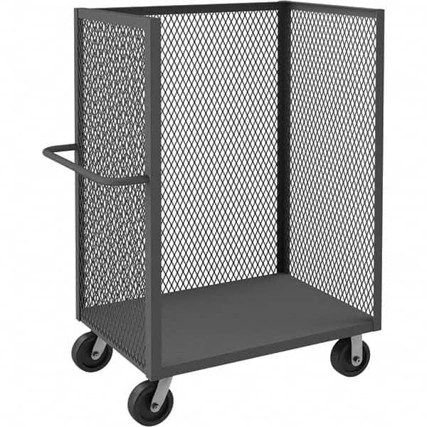 Durham - 3,600 Lb Capacity 1-Shelf 3-Sided Mesh Truck - Exact Tooling