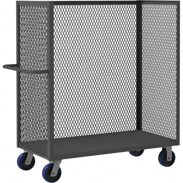 Durham - 3,600 Lb Capacity 1-Shelf 3-Sided Mesh Truck - Exact Tooling