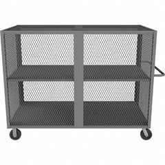 Durham - 2,000 Lb Capacity 2-Shelf Security Mesh Truck - Exact Tooling