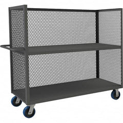 Durham - 3,600 Lb Capacity 2-Shelf 3-Sided Mesh Truck - Exact Tooling
