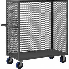 Durham - 3,600 Lb Capacity 1-Shelf 3-Sided Mesh Truck - Exact Tooling