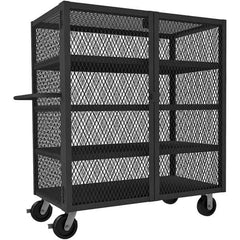 Durham - 2,000 Lb Capacity 4-Shelf Security Mesh Truck - Exact Tooling