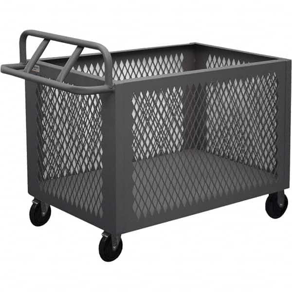 Durham - 1,400 Lb Capacity 1-Shelf 4-Sided Mesh Box Truck - Exact Tooling