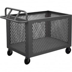 Durham - 1,400 Lb Capacity 1-Shelf 4-Sided Mesh Box Truck - Exact Tooling