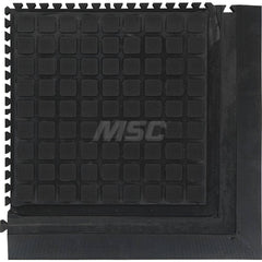 M + A Matting - Anti-Fatigue Matting; Dry or Wet Environment: Dry ; Length (Inch): 21.875 ; Length (Feet): 1.8 ; Width (Inch): 21.875 ; Thickness (Inch): 3/4 ; Surface Pattern: Raised Squares - Exact Tooling