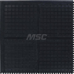 M + A Matting - Anti-Fatigue Matting; Dry or Wet Environment: Dry ; Length (Inch): 36 ; Length (Feet): 3 ; Width (Inch): 36 ; Thickness (Inch): 3/4 ; Surface Pattern: Raised Squares - Exact Tooling