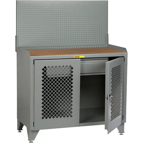 Little Giant - Stationary Workstations Type: Security Workstation Width (Inch): 48 - Exact Tooling