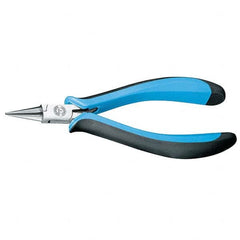 Gedore - Long Nose Pliers; Type: Round Nose ; Head Style: Round Nose ; Jaw Length (Inch): 25/32 ; Jaw Width (Inch): 25/32 ; Jaw Type: Round ; SideCutting: NonSide Cutting - Exact Tooling