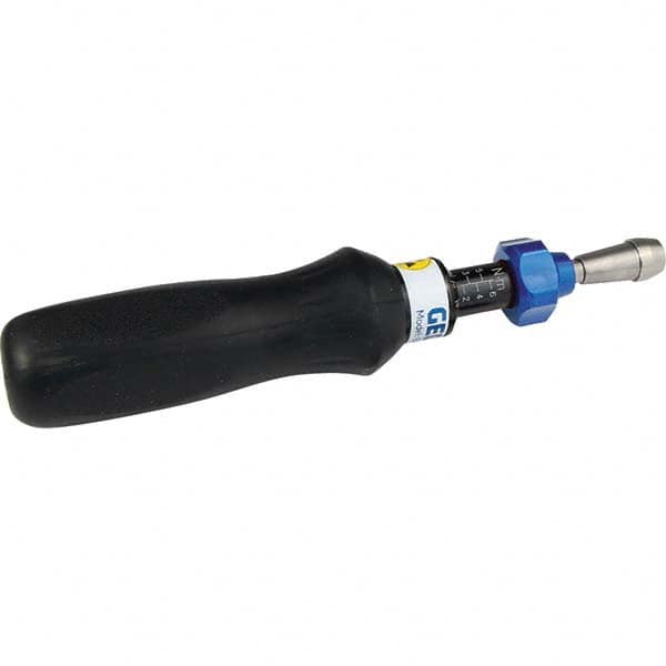 Gedore - Torque Limiting Screwdrivers; Type: Torque Screwdriver ; Minimum Torque (In/Lb): 10 (Pounds); Maximum Torque (In/Lb): 50 (Pounds); Drive Size (Inch): 1/4 ; Drive Size (Decimal Inch): 0.25000 ; Drive Size (mm): 6.3 - Exact Tooling