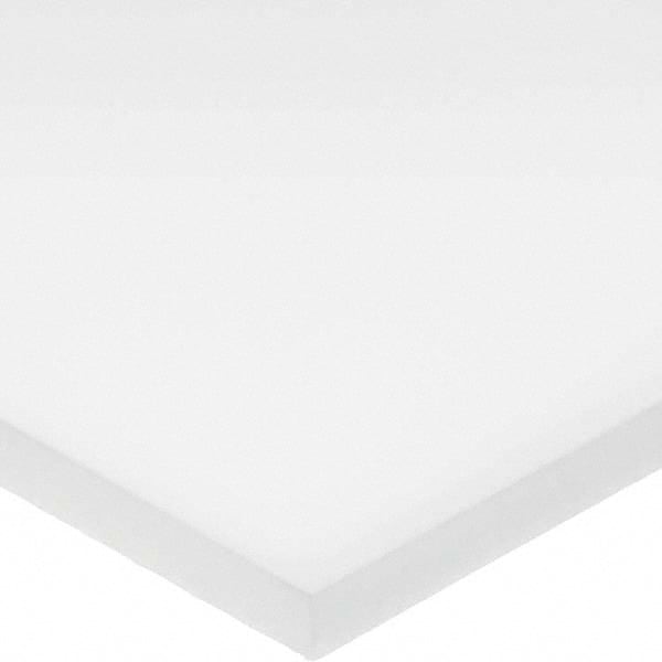 USA Sealing - 1' x 1/2" x 1/2" Opaque White HDPE Square Bar - Exact Tooling