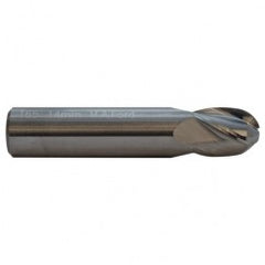 3/16 TuffCut GP Stub Length 4 Fl Ball Nose TiAlN Coated Center Cutting End Mill - Exact Tooling
