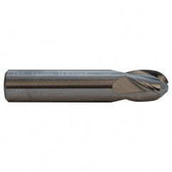 12mm TuffCut GP Stub Length 4 Fl Ball Nose TiN Coated Center Cutting End Mill - Exact Tooling