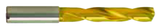 12.9mm Dia. - Carbide HP 5xD Drill-140° Point-Coolant-TiN - Exact Tooling