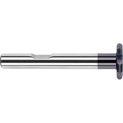 Harvey Tool - 3/4" Cut Diam, 0.04" Cut Width, 1/2" Shank, Straight-Tooth Woodruff Keyseat Cutter - Exact Tooling