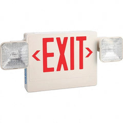 PRO-SOURCE - Combination Exit Signs Mounting Type: Ceiling Mount; Wall Mount Number of Faces: 1 - Exact Tooling