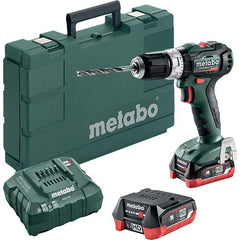 Metabo - 12 Volt 3/8" Quick Change Chuck Cordless Hammer Drill - 0 to 21,000 BPM, 0 to 500 & 1,650 RPM, Reversible - Exact Tooling