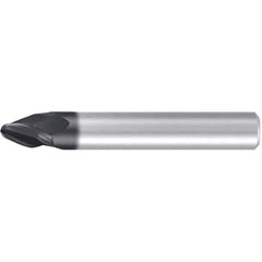 Emuge - Barrel Cutter End Mills; End Type: Circle Segment Taper-Form A ; Material: Solid Carbide ; Taper Angle Per Side: 42.50 ; Small End Diameter (mm): 2.00 ; Shank Diameter (mm): 10.0000 ; Length of Cut (mm): 6.0000 - Exact Tooling