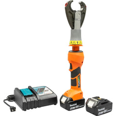 Greenlee - 12,000 Lb Force, Multiple AWG Capacity, 18V Battery Die Style Power Crimper - Exact Tooling