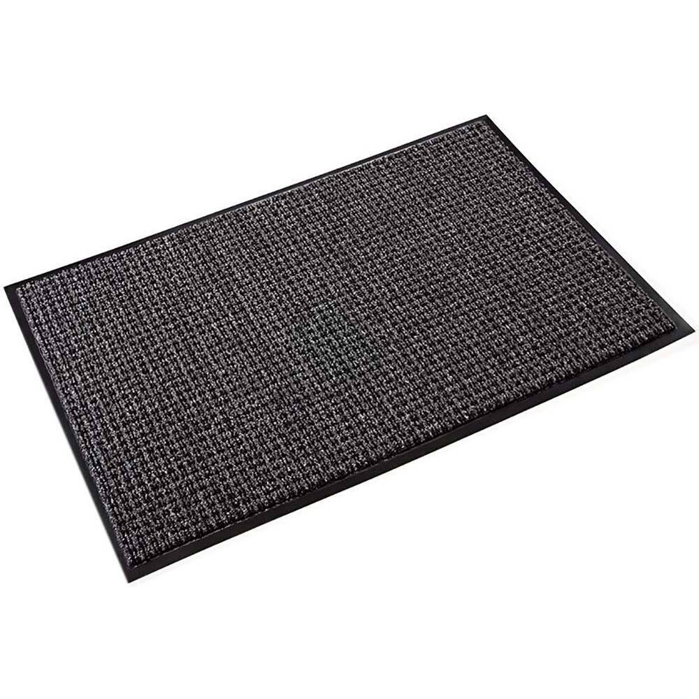 Crown Matting - Entrance Matting; Indoor or Outdoor: Indoor ; Traffic Type: Heavy/High Traffic ; Surface Material: Olefin ; Base Material: Nitrile Rubber; Vinyl ; Surface Pattern: Looped ; Color: Black/Gray - Exact Tooling