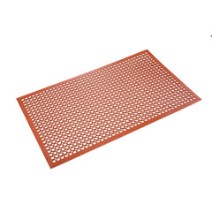 Crown Matting - Anti-Fatigue Matting; Dry or Wet Environment: Wet ; Length (Feet): 5.000 ; Width (Inch): 36 ; Width (Feet): 3.00 ; Thickness (Inch): 1/2 ; Surface Pattern: Raised Circles - Exact Tooling