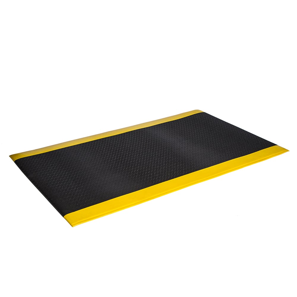 Crown Matting - Anti-Fatigue Matting; Dry or Wet Environment: Dry ; Length (Feet): 3.000 ; Width (Inch): 24 ; Width (Feet): 2.00 ; Thickness (Inch): 9/16 ; Surface Pattern: Diamond-Plate - Exact Tooling