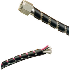 MM Newman - Cable Sleeves; Sleeve Type: Spiral Bundling; Expandable; Wire & Hose Harness; Automotive; Wrap-around; Spiral Wrap ; Inside Diameter (Decimal Inch): .127 ; Inside Diameter (Inch): .127 ; Color: Black ; Resistance Features: Acid Resistant; Alk - Exact Tooling