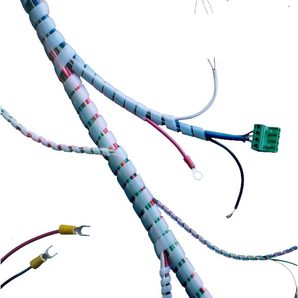 MM Newman - Cable Sleeves; Sleeve Type: Spiral Bundling; Expandable; Wire & Hose Harness; Automotive; Wrap-around; Spiral Wrap ; Inside Diameter (Decimal Inch): .84 ; Inside Diameter (Inch): .84 ; Color: Natural ; Resistance Features: Acid Resistant; Alk - Exact Tooling