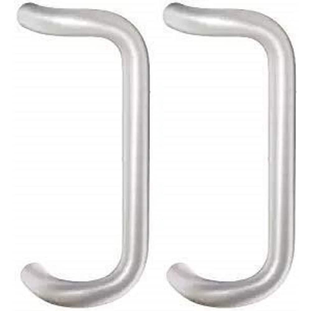 Rockwood - Door Pulls; Overall Length (Inch): 11 ; Finish/Coating: Clear Anodized Aluminum ; Grip Length: 4 (Inch); Projection: 3-1/2 (Inch) - Exact Tooling