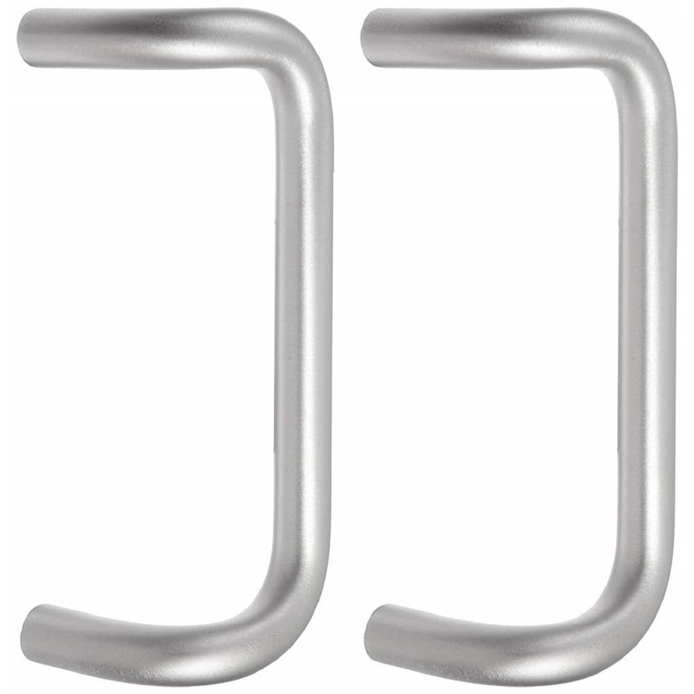 Rockwood - Door Pulls; Overall Length (Inch): 11 ; Finish/Coating: Clear Anodized Aluminum ; Grip Length: 4 (Inch); Projection: 3-1/2 (Inch) - Exact Tooling