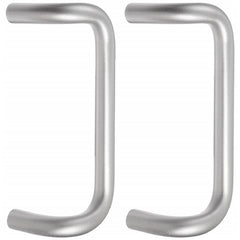 Rockwood - Door Pulls; Overall Length (Inch): 11 ; Finish/Coating: Clear Anodized Aluminum ; Grip Length: 4 (Inch); Projection: 3-1/2 (Inch) - Exact Tooling